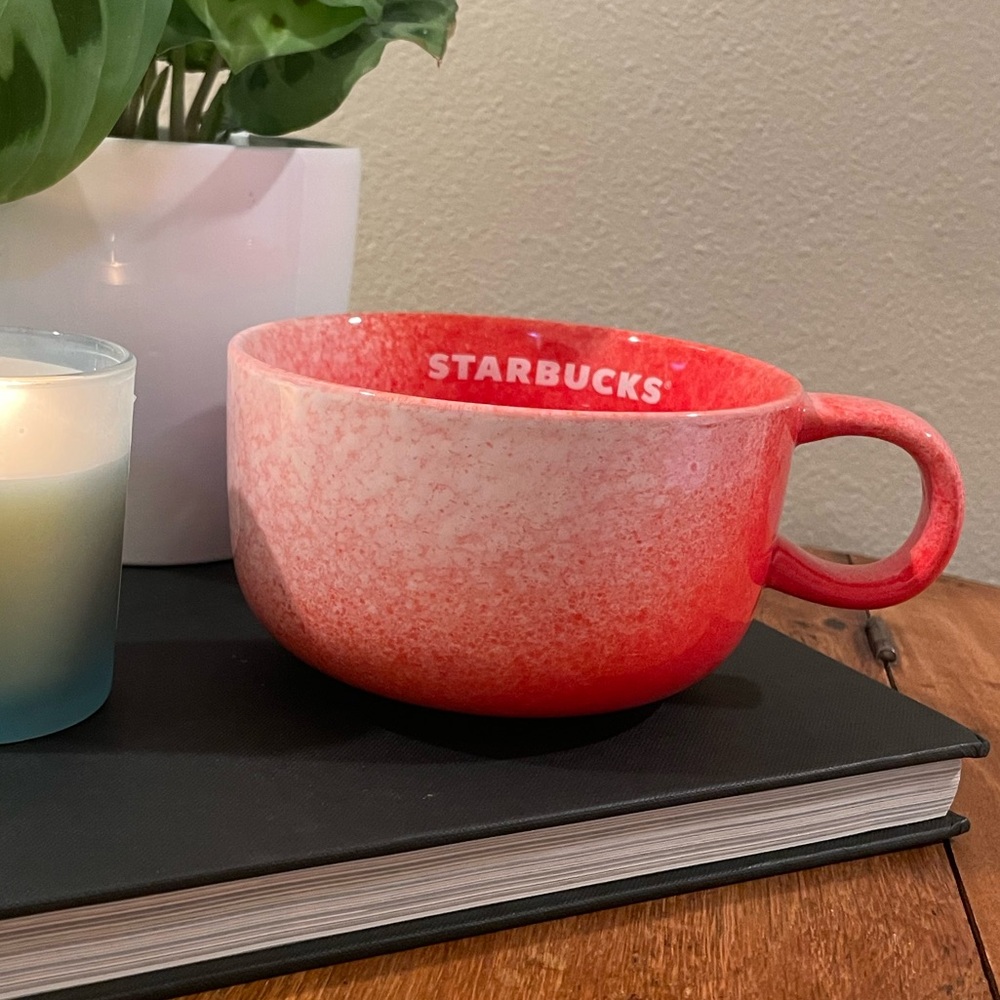 Starbucks 2020 Holiday Ombre Speckled Ceramic Mug Bowl – 16 oz